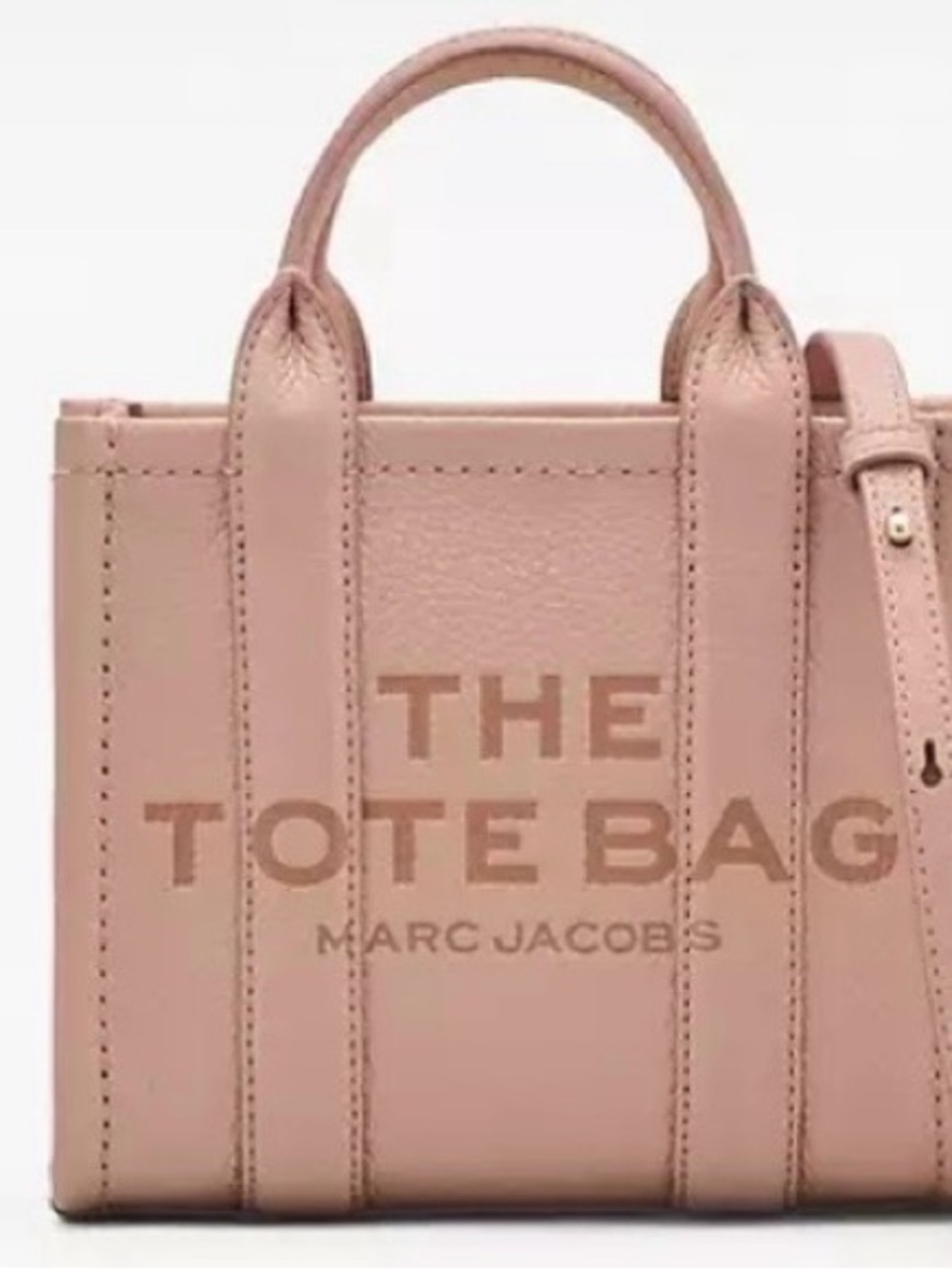Marc Jacobs The Tote Bag Small Leather Tote in Blush